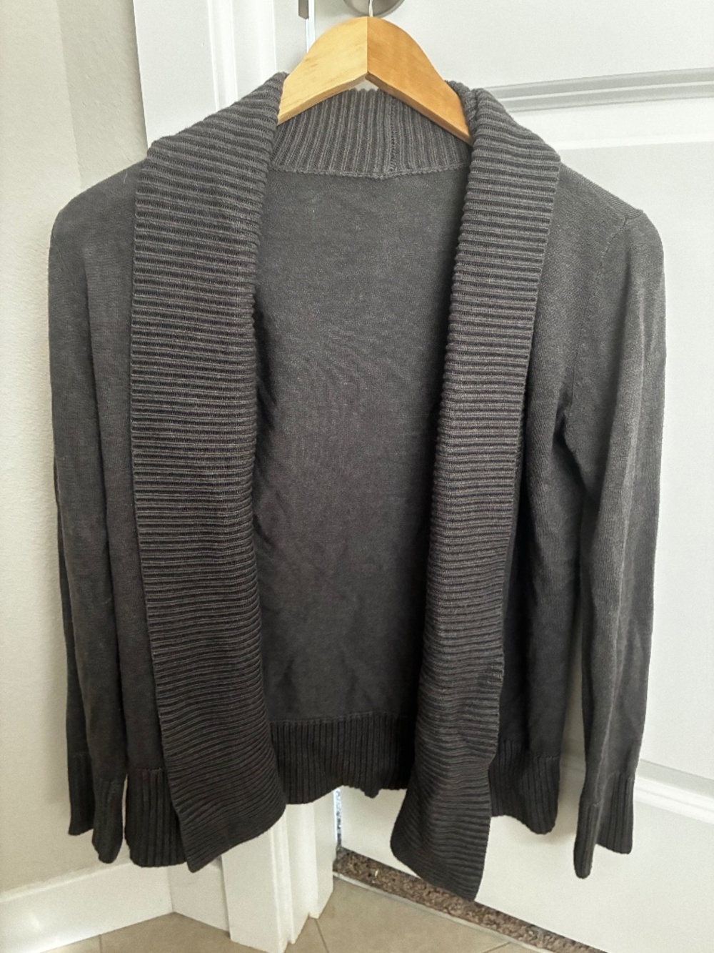 Soft gray cardigan